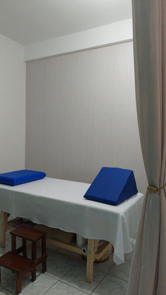 Sala de atendimento de massagens
